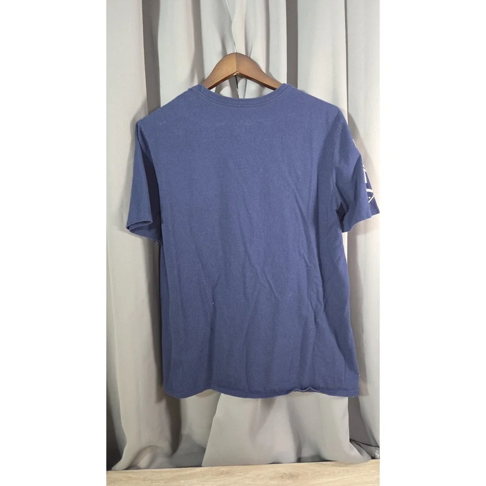 Nike New York Yankees MLB Blue‎ Shirt Large Brown Camo USA Flag Bat